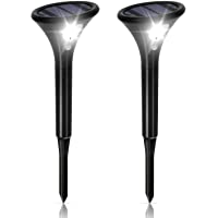 Los mejores  - Luces Solares Jardín- Lamparas Solares Exterior con Sensor de Movimien IP65 Impermeable Paisaje Pathway Lámpara Luces de…